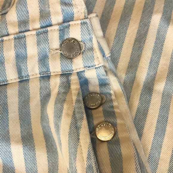 **LAST 1** Rolla's Original Overalls High Rise Straight in Sky Stripe Size 29 - Picture 8 of 12